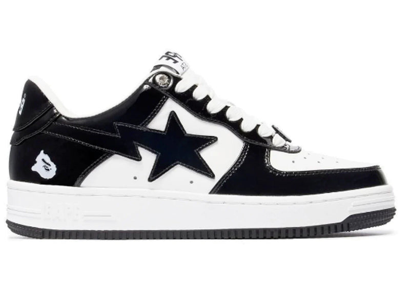 Bape Sta Patent Black White