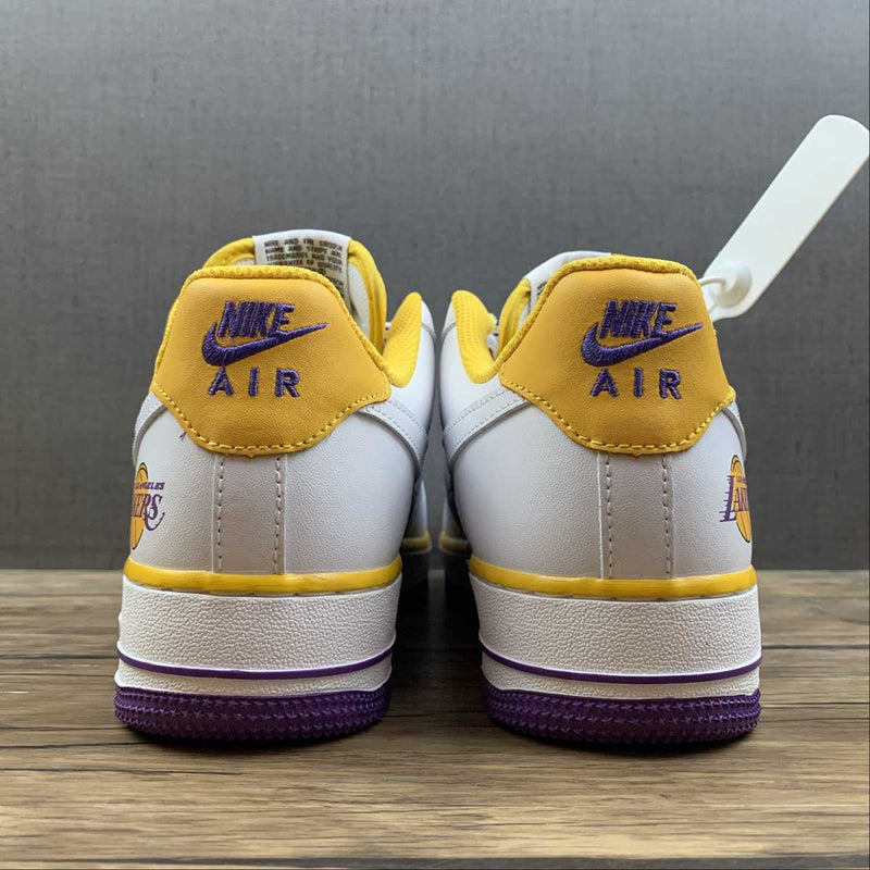 Nike Air Force 1 07 75th Anniversary NBA White Purple Yellow