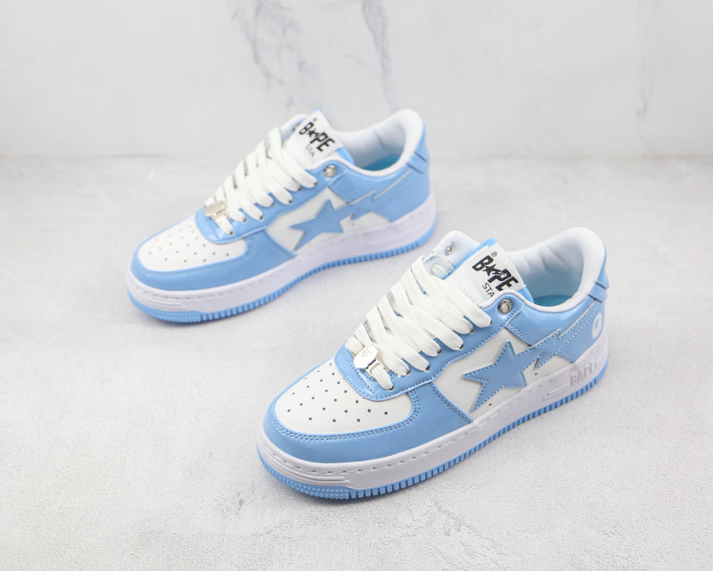 Bape Sta Patent Leather Blue White